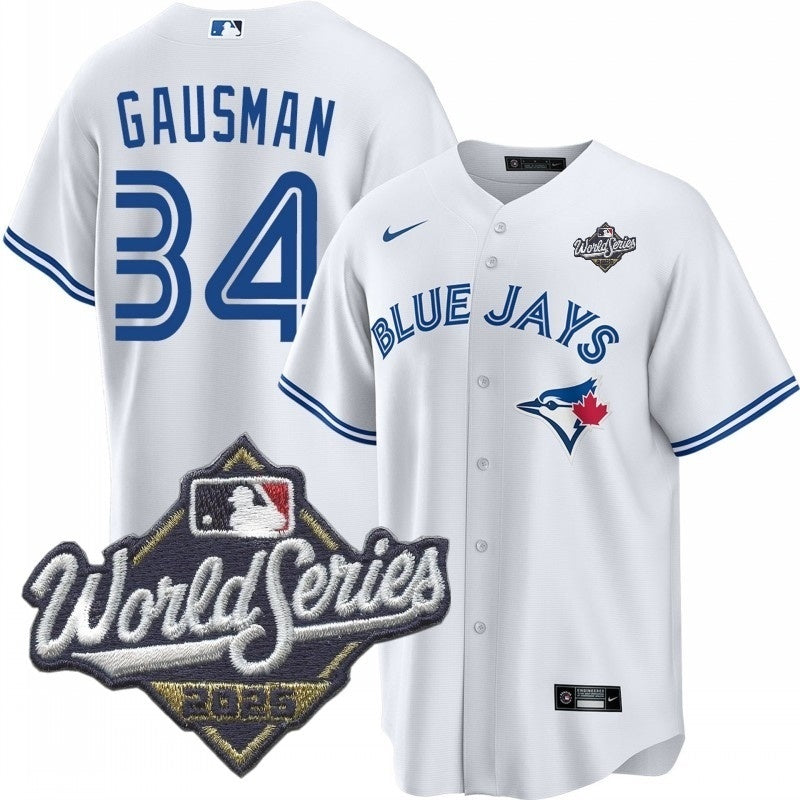toronto blue jays #34 kevin gausman home Baseball Jersey baseball jersey product view 1