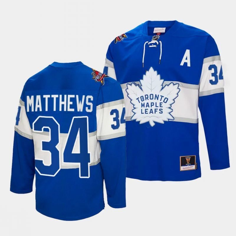 toronto maple leafs #34 auston matthews royal 2024 nhl all-star Hockey Jersey hockey jersey product view 1