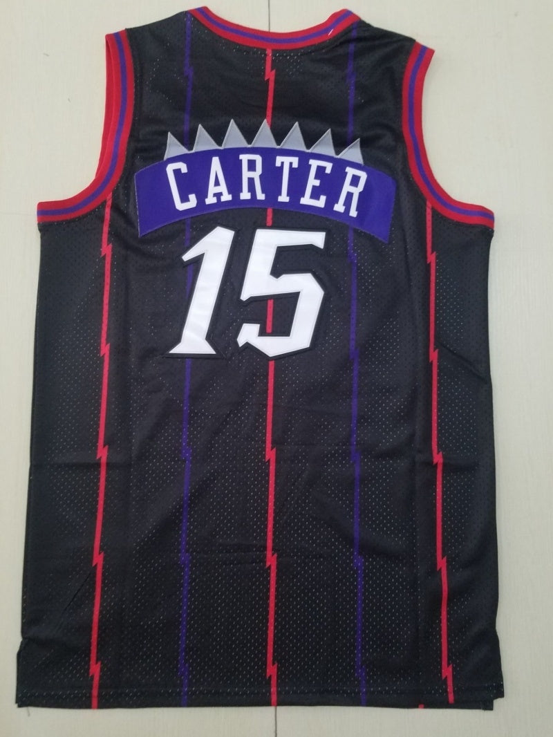 toronto raptors #15 vince carter Raptors 15 Retro Black s-xxl Style 1 Basketball Jersey basketball jersey product view 1