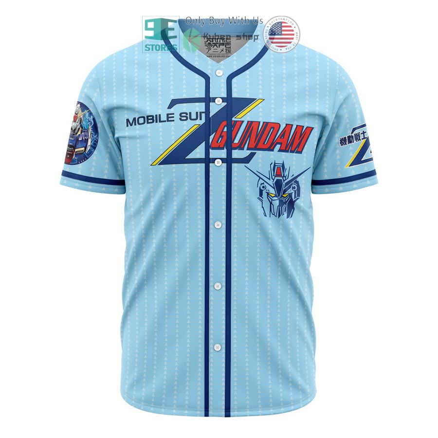 BEST Trippy Abstract Gundam Baseball Jersey baseball jersey product view 1