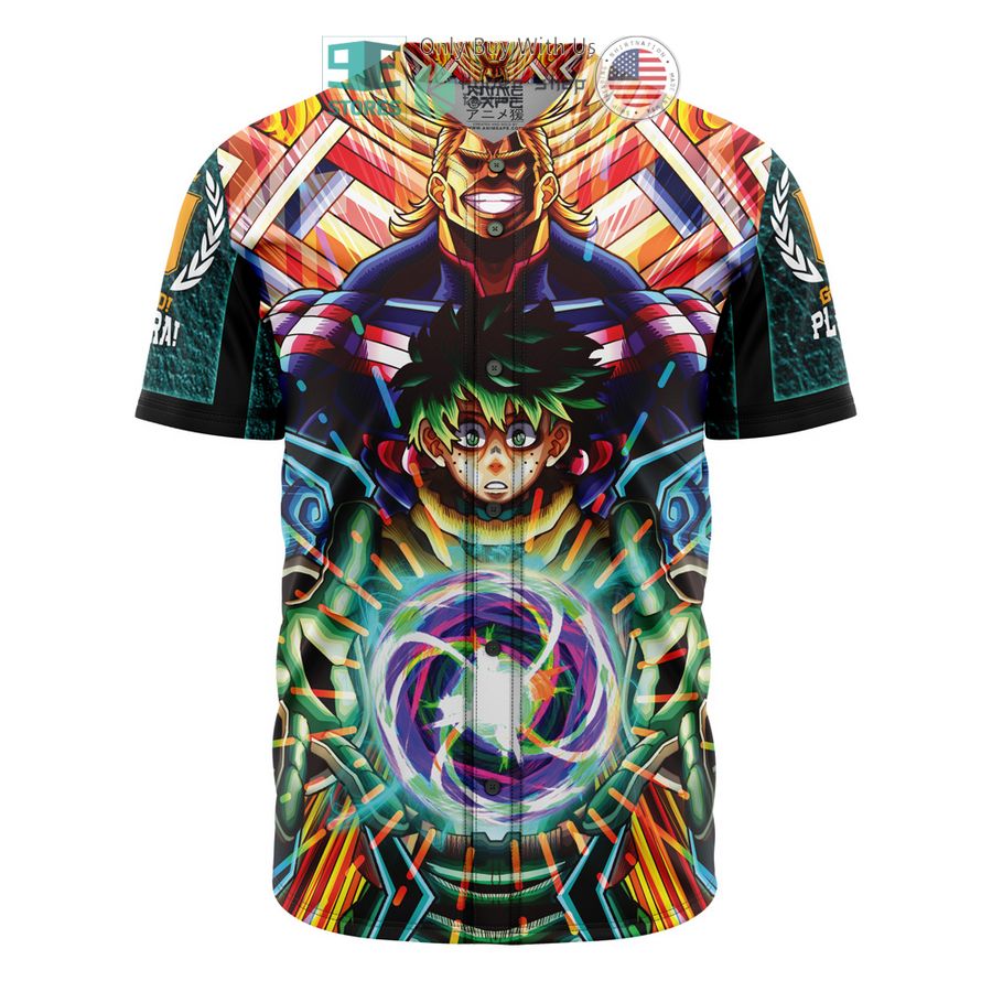 BEST Trippy Deku x All Might My Hero Academia Baseball Jersey baseball jersey product view 1