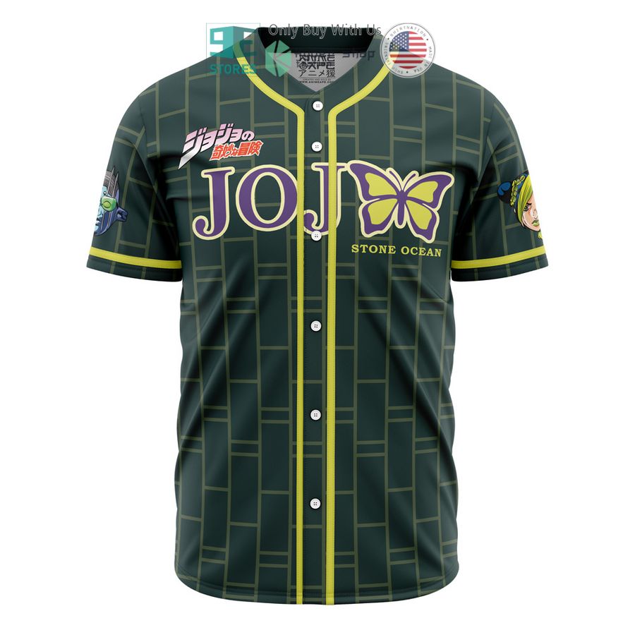BEST Trippy Jolyne Cujoh Stone Ocean Jojo's Bizarre Adventure Baseball Jersey baseball jersey product view 1