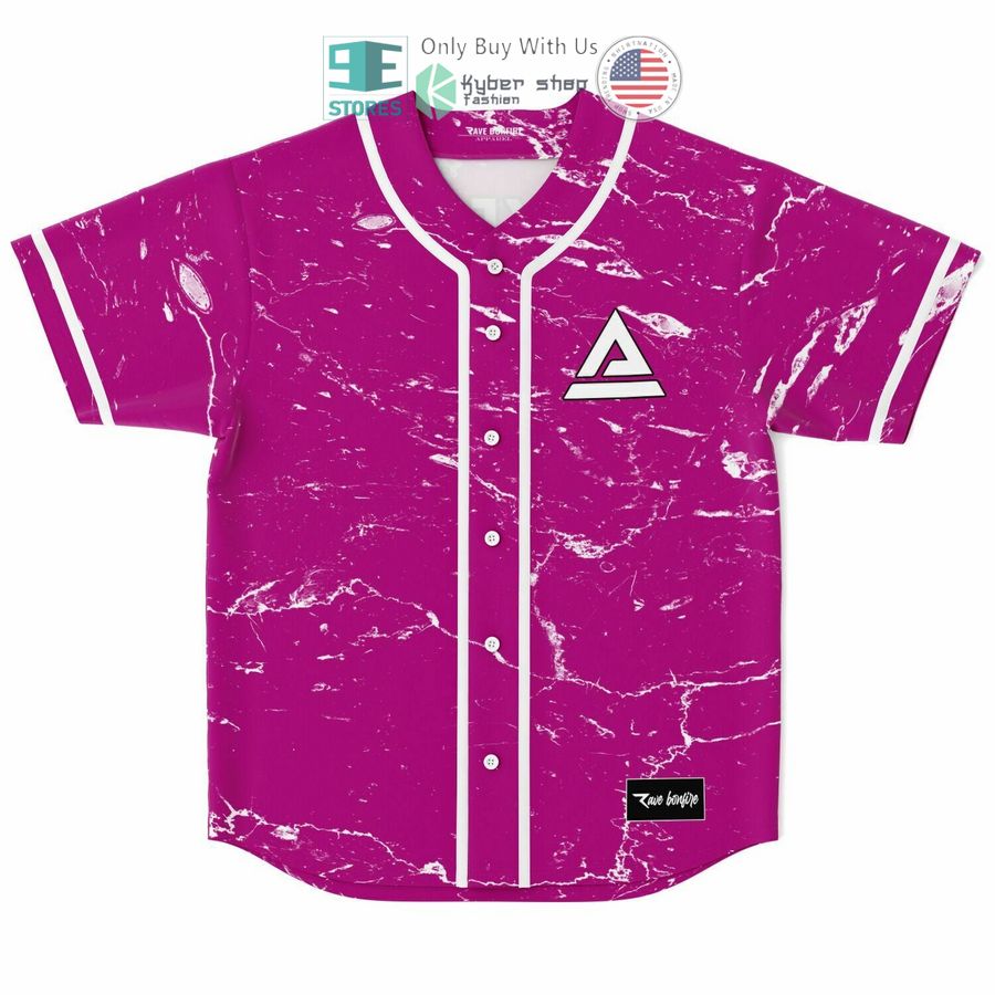 BEST Trivecta logo pink Baseball Jersey baseball jersey product view 1