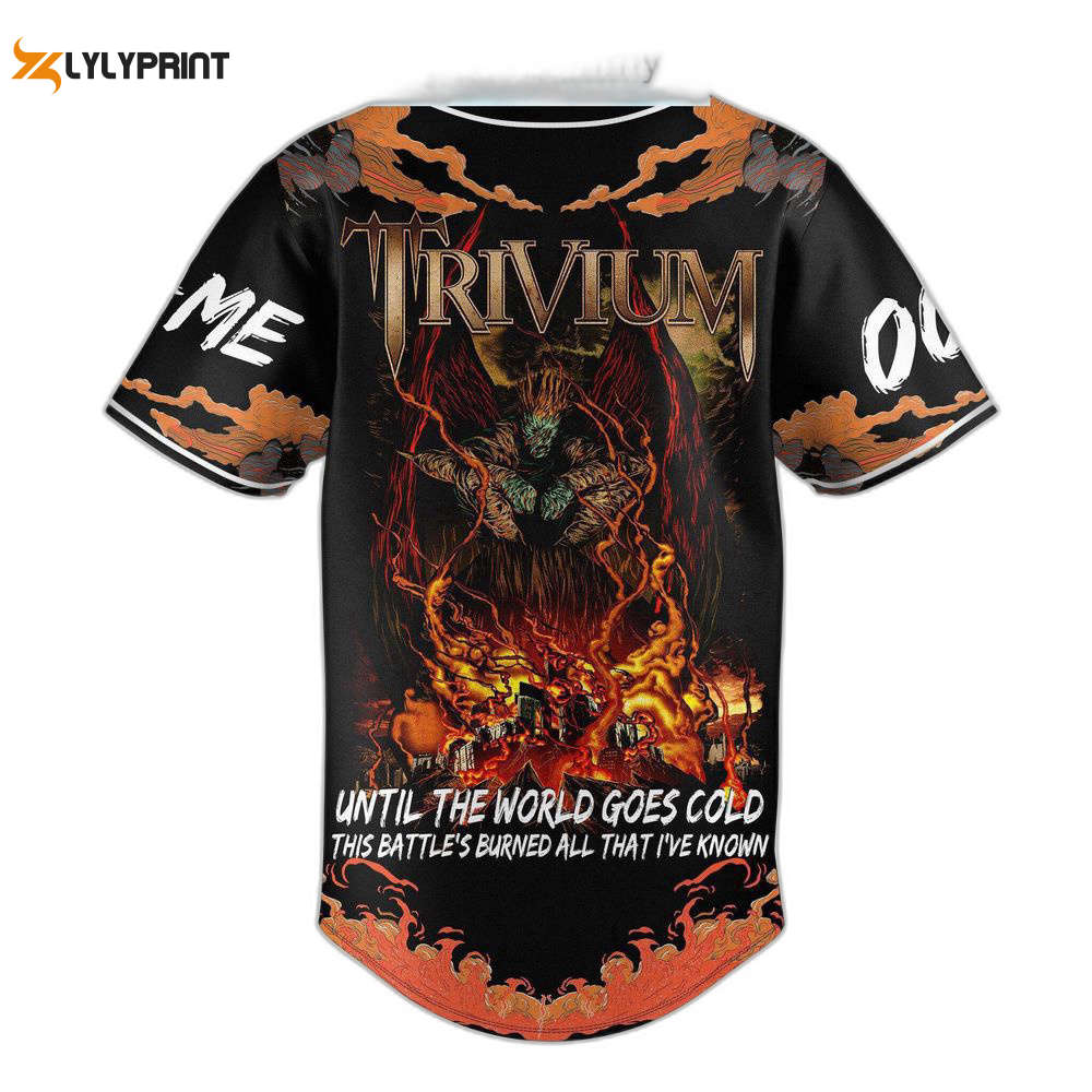 Trivium Baseball Jersey For Men Women, Dying In Your Arms Jersey - lylyprint.com baseball jersey product view 1