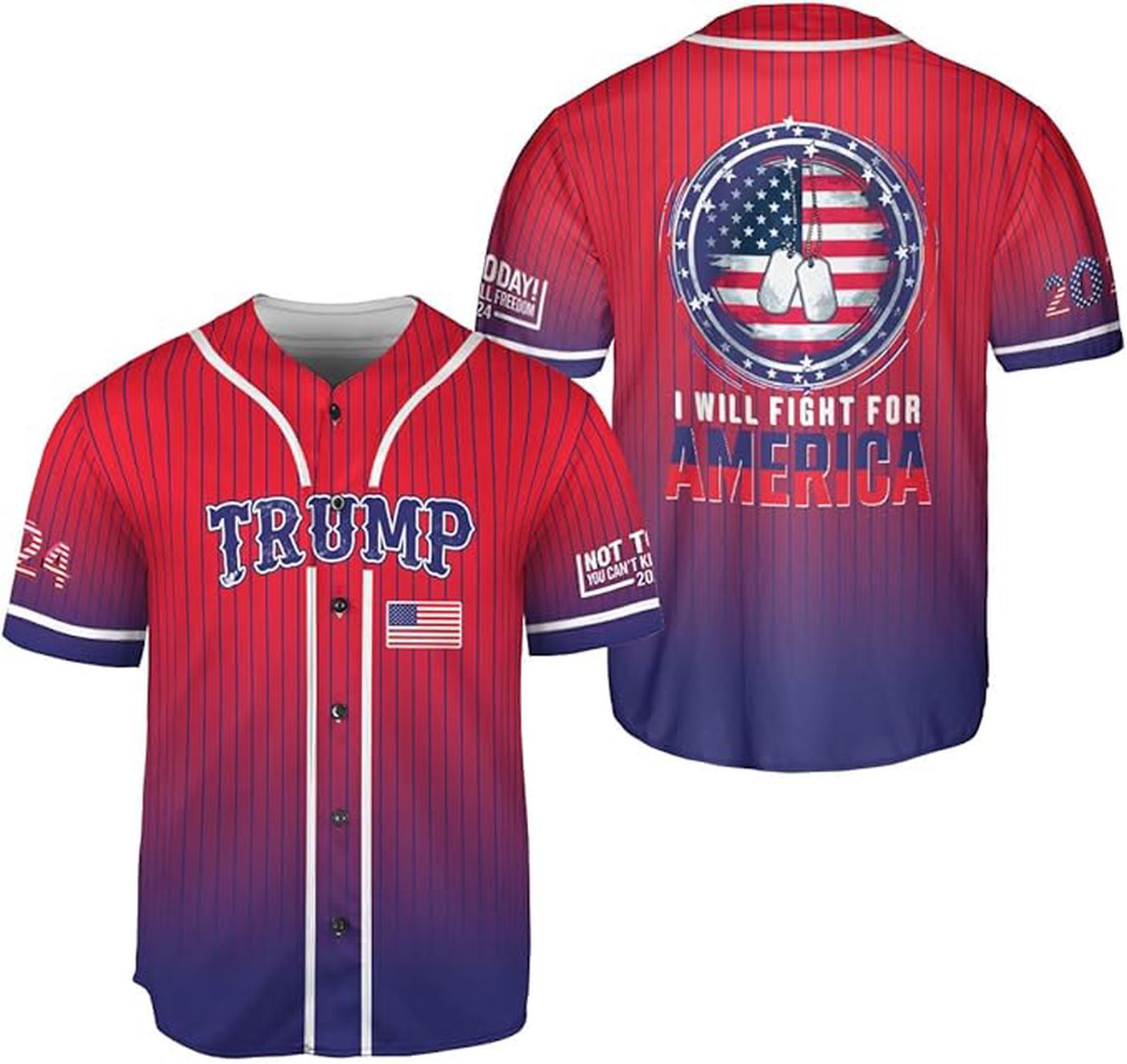 Trump Felon Baseball Jersey, Jersey Shirt Version 10 - Gift for Men Women - lylyprint.com baseball jersey product view 2
