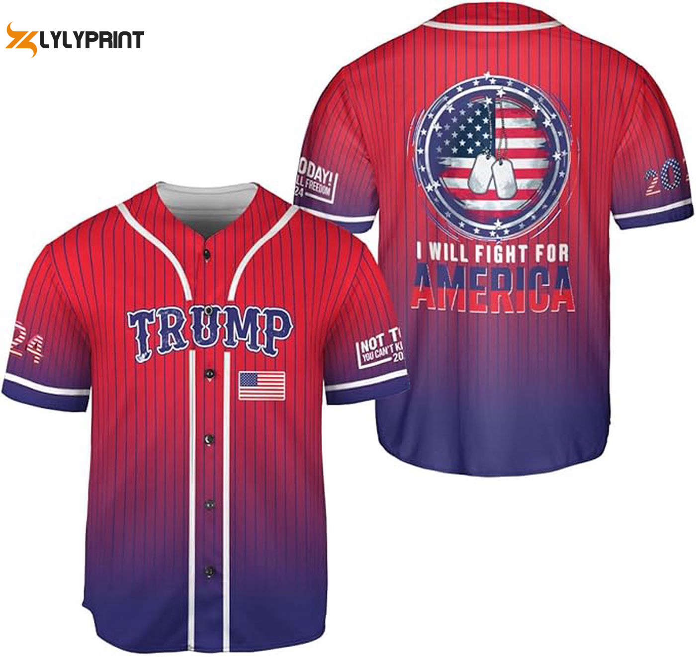Trump Felon Baseball Jersey, Jersey Shirt Version 10 - Gift for Men Women - lylyprint.com baseball jersey product view 1