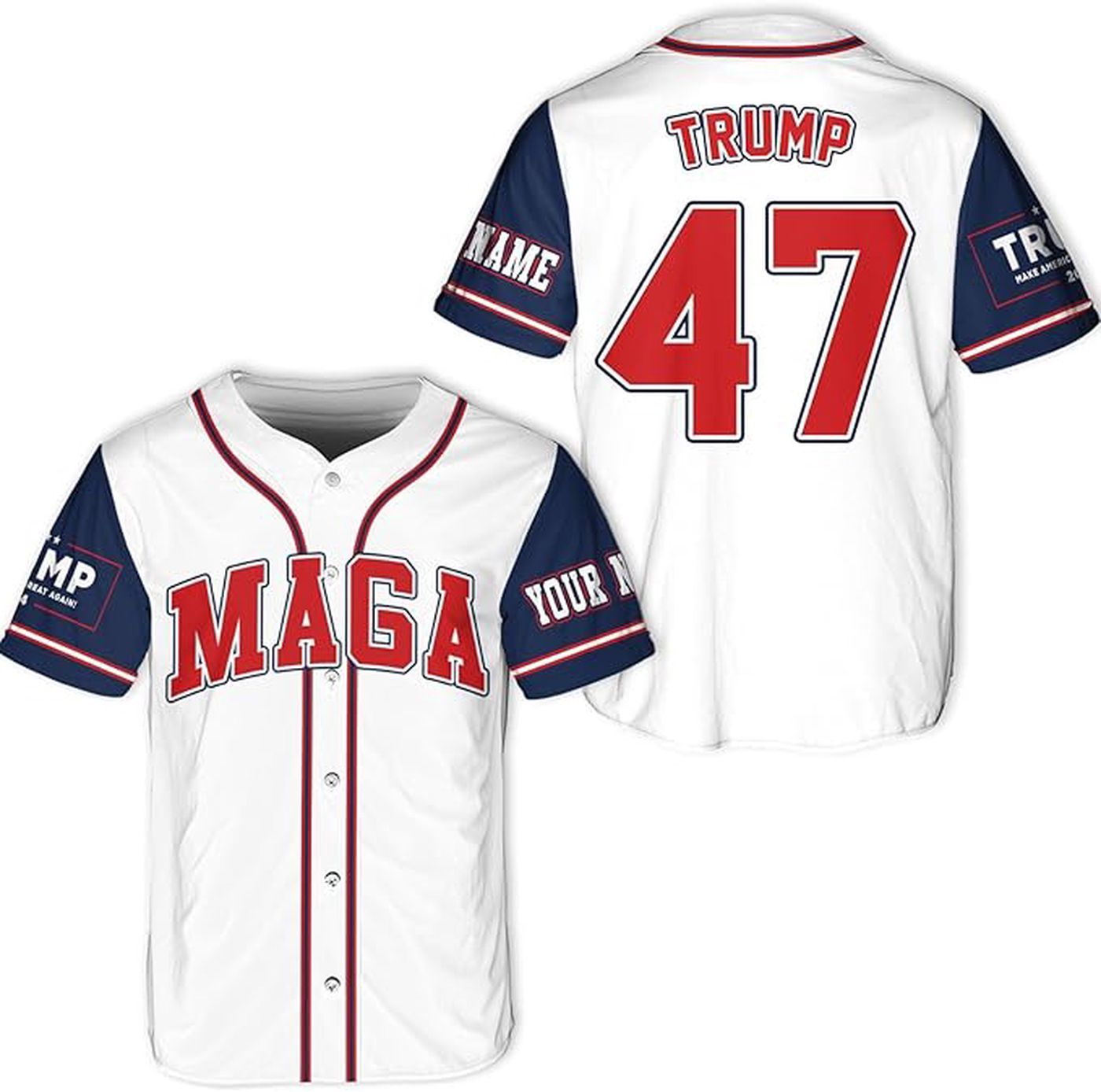 Trump Felon Baseball Jersey, Jersey Shirt Version 11 - Gift for Men Women - lylyprint.com baseball jersey product view 2