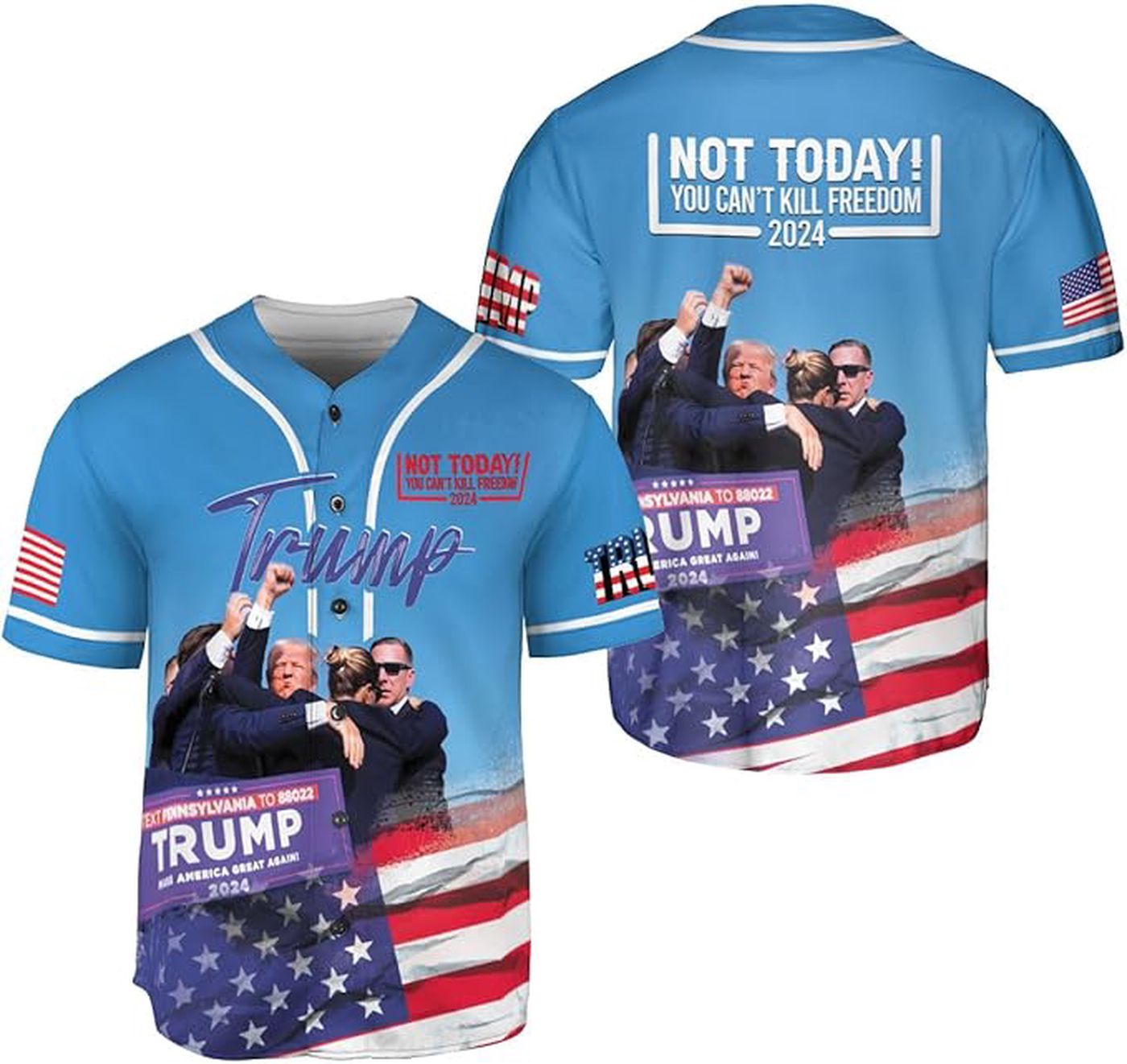 Trump Felon Baseball Jersey, Jersey Shirt Version 8 - Gift for Men Women - lylyprint.com baseball jersey product view 2