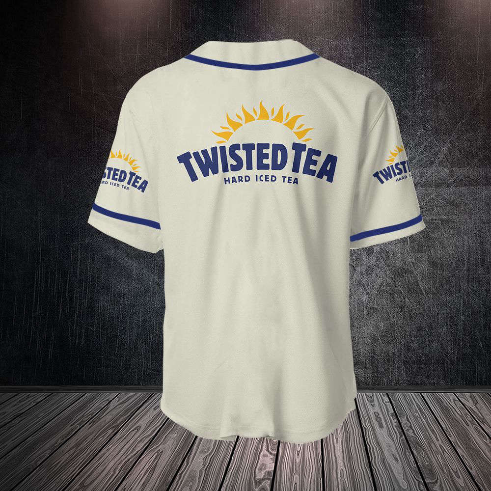Twisted Tea Baseball Jersey, Beer Lovers Shirt - Aopprinter baseball jersey product view 2