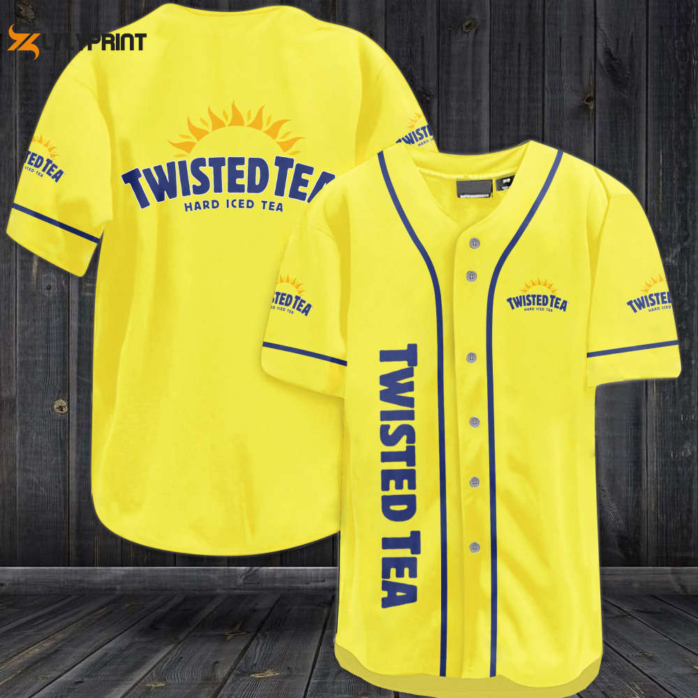 Twisted Tea Hard Iced Tea Baseball Jersey - lylyprint.com baseball jersey product view 1