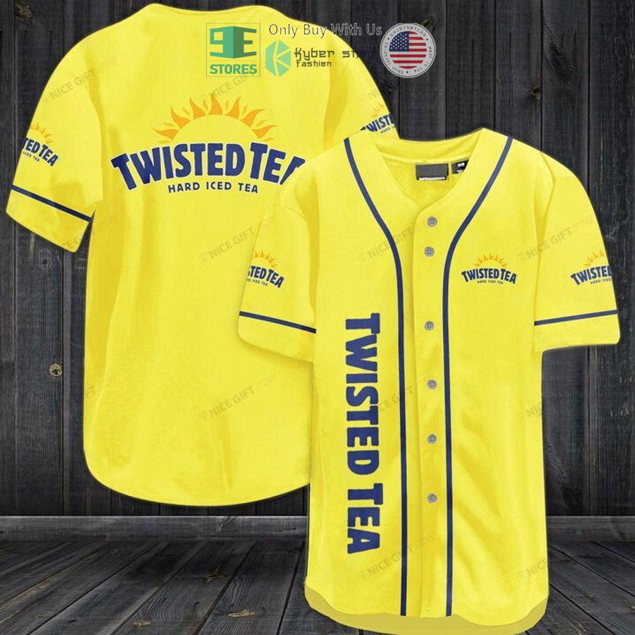 BEST Twisted Tea Hard Iced Tea logo Baseball Jersey baseball jersey product view 1