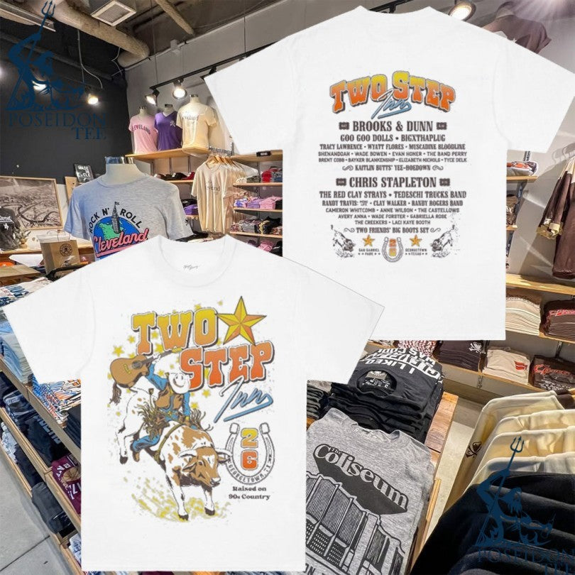 Two Step Inn Festival Bucking Bull Lineup T-shirt Unisex T-shirt, Sweatshirt, Hoodie, Long Sleeve Tee - T-Shirt, Sweatshirt, Hoodie