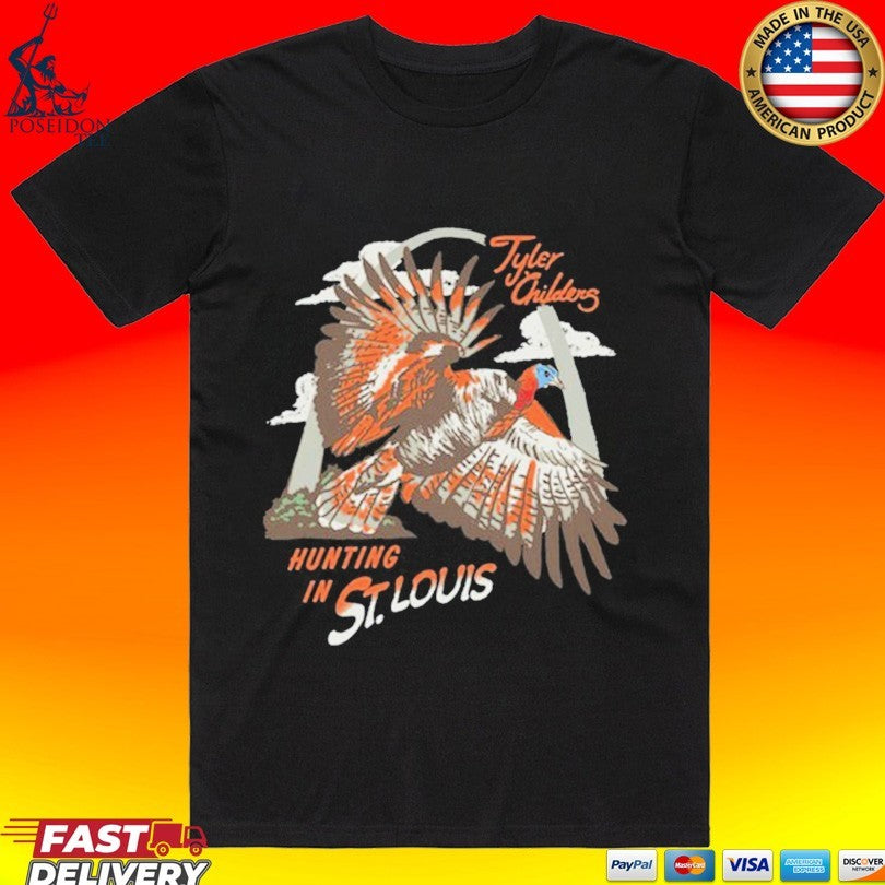 Tyler Childers Hunting In St. Louis Missouri Event T-shirt Unisex T-shirt, Sweatshirt, Hoodie, Long Sleeve Tee - T-Shirt, Sweatshirt, Hoodie