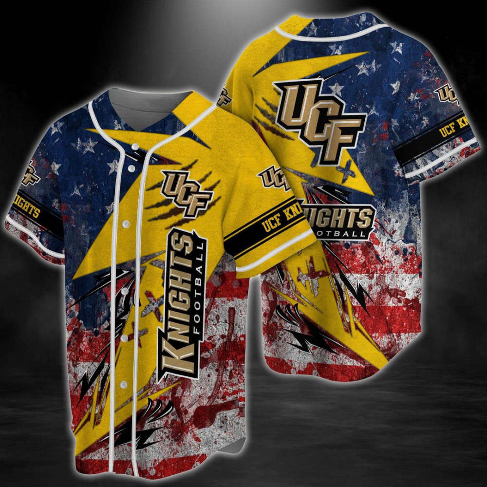 UCF Knights Baseball Jersey Gift For Men Women - lylyprint.com baseball jersey product view 2