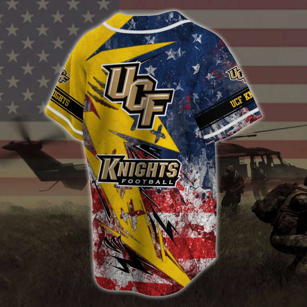 UCF Knights Baseball Jersey Gift For Men Women - lylyprint.com baseball jersey product view 3