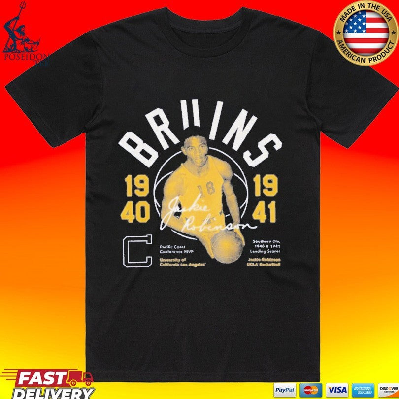 Ucla Jackie Robinson 1940-1941 Basketball Vintage T-shirt Unisex T-shirt, Sweatshirt, Hoodie, Long Sleeve Tee - T-Shirt, Sweatshirt, Hoodie