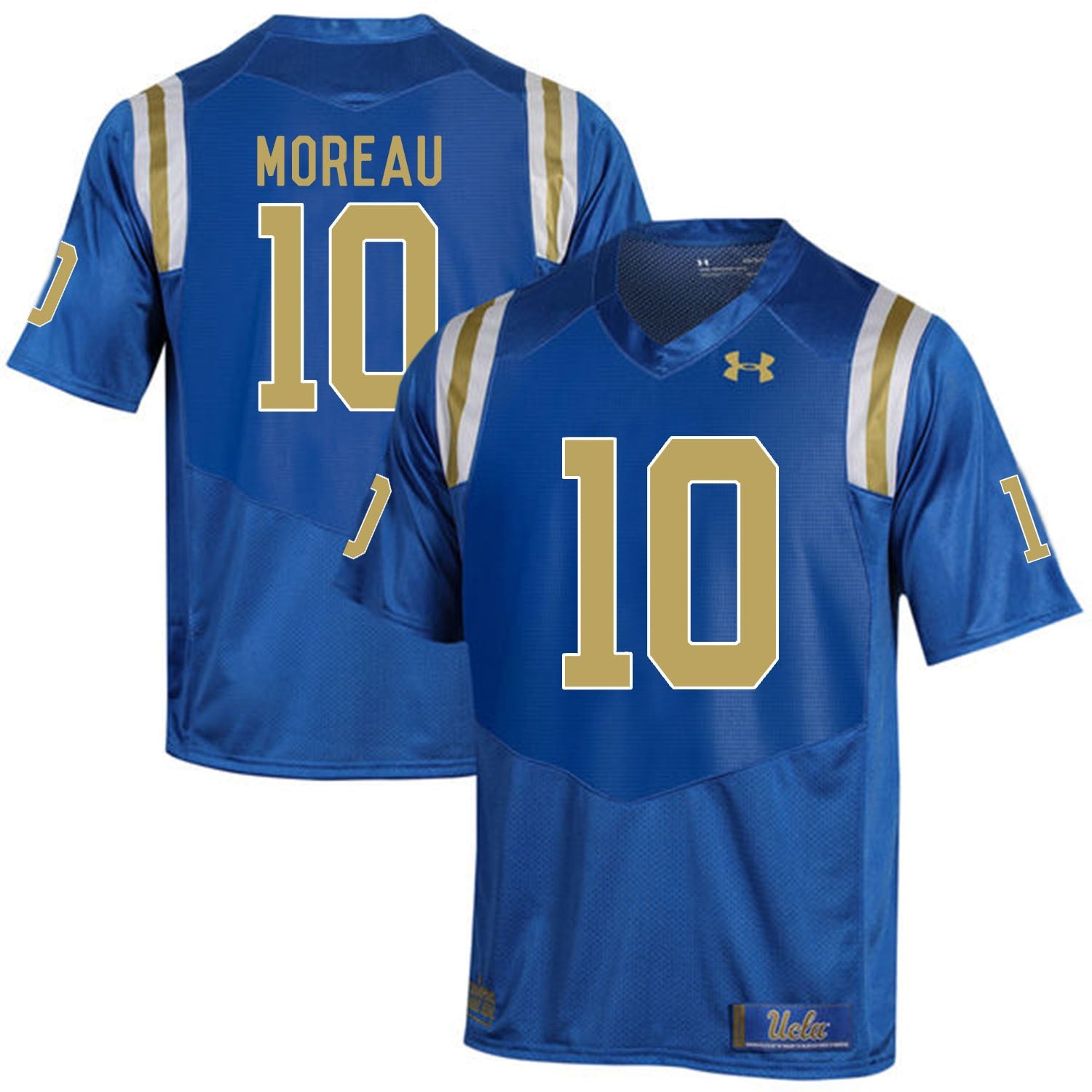 ucla bruins Fabian Moreau 10 Blue College Football Jersey football jersey product view 1