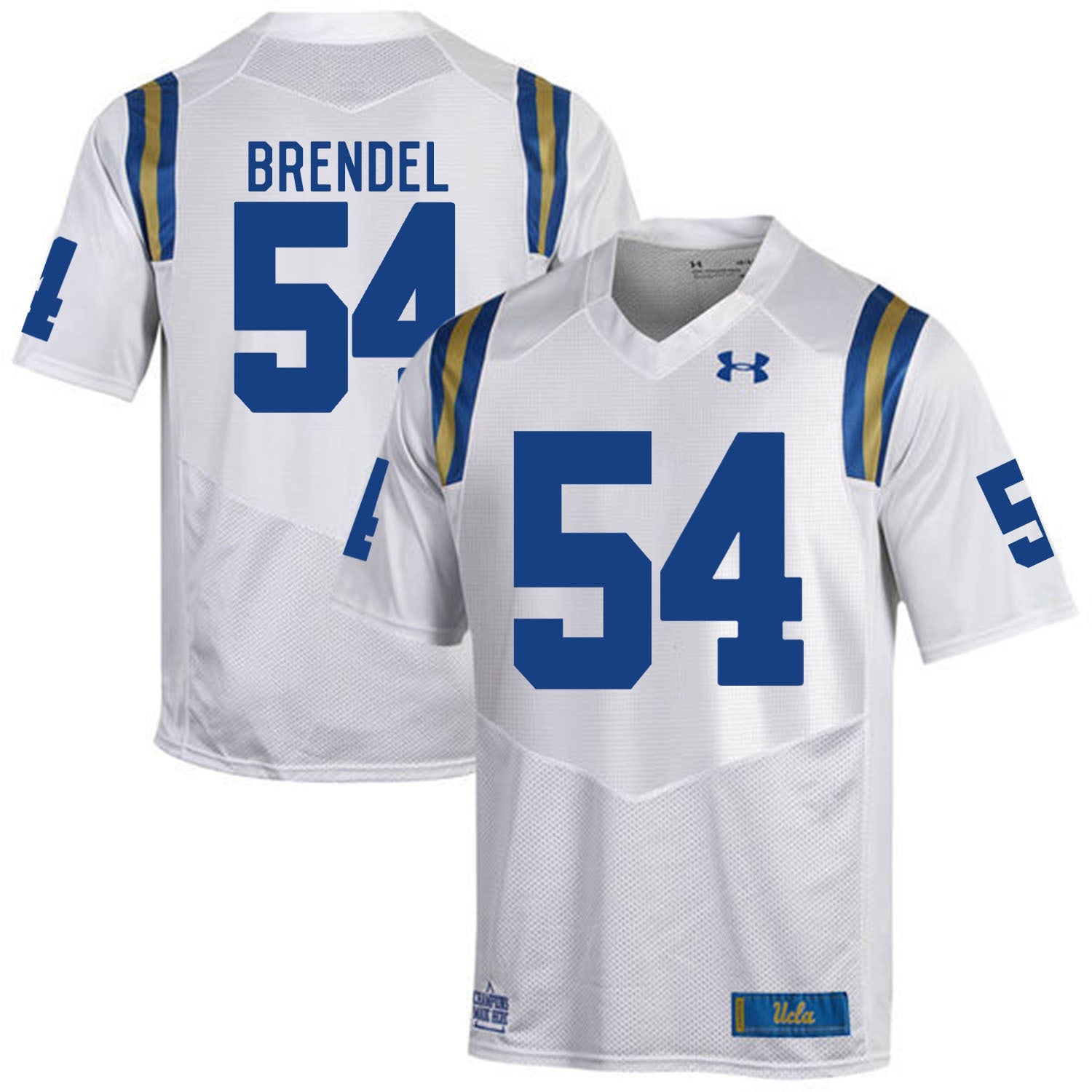 ucla bruins Jake Brendel 54 White College Football Jersey football jersey product view 1