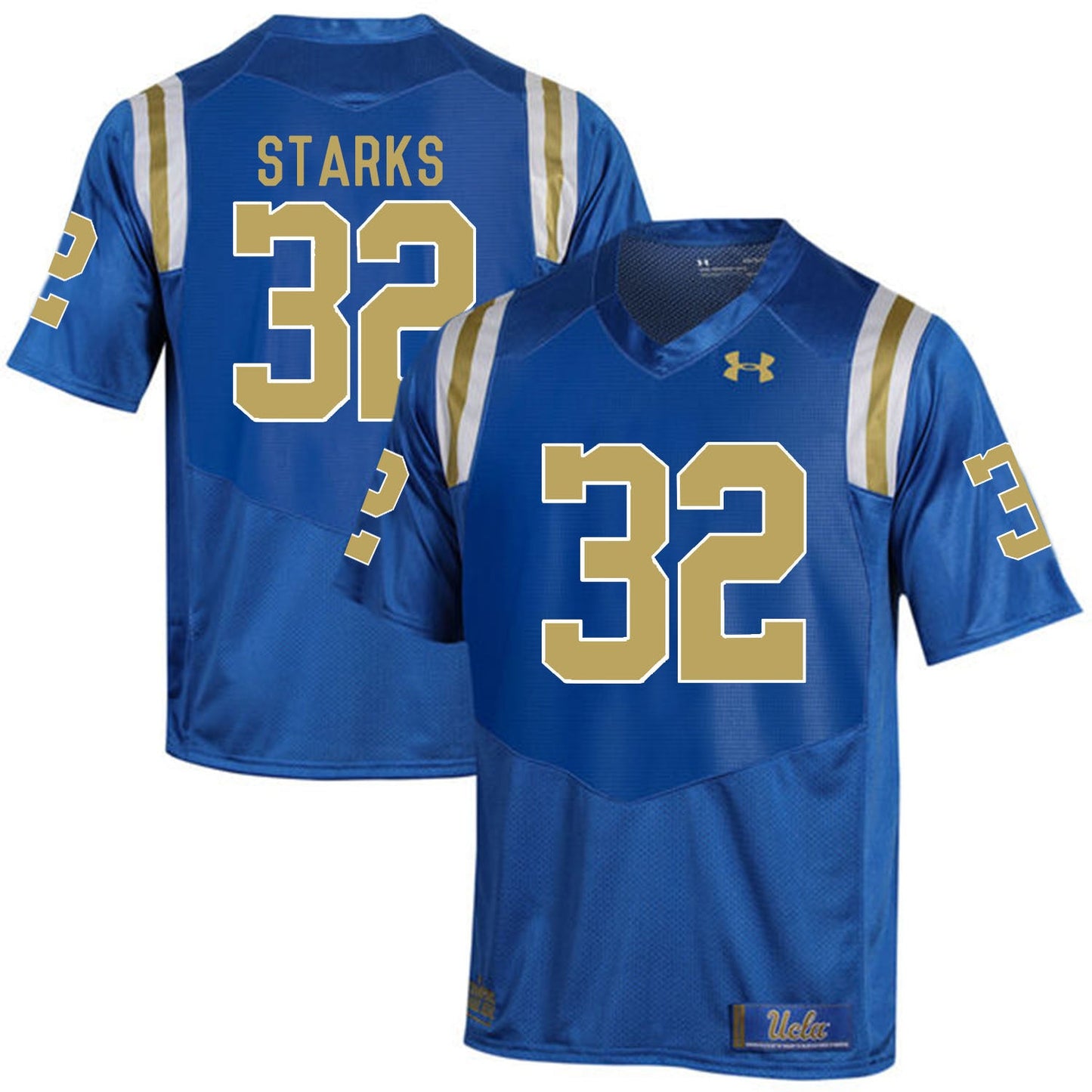 ucla bruins Jalen Starks 32 Blue College Football Jersey football jersey product view 1