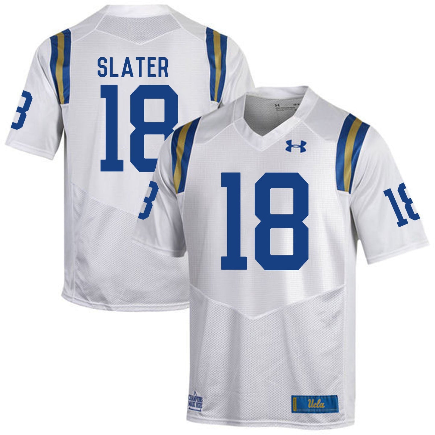 ucla bruins Matthew Slater 18 White College Football Jersey football jersey product view 1