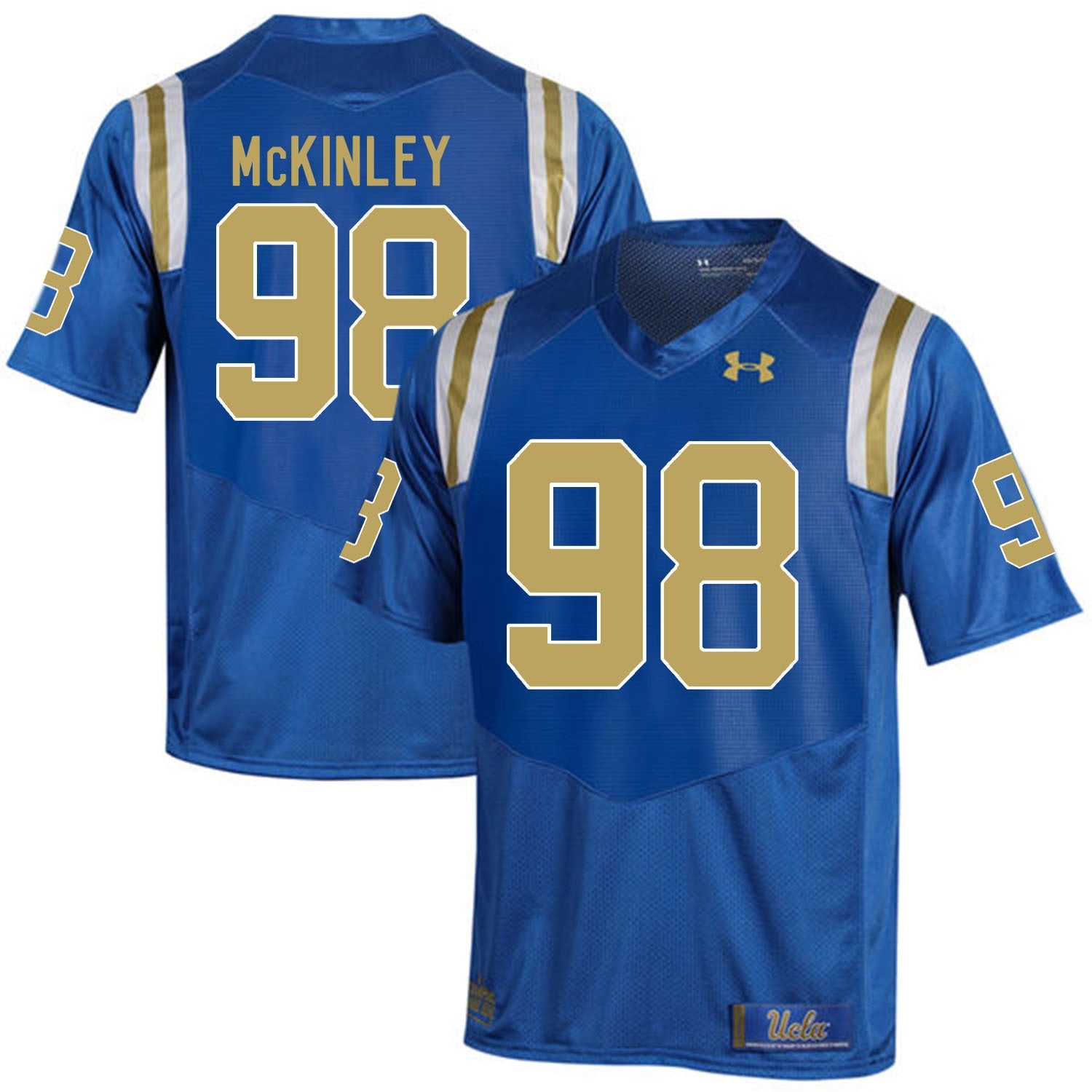 ucla bruins Takkarist McKinley 98 Blue College Football Jersey football jersey product view 1