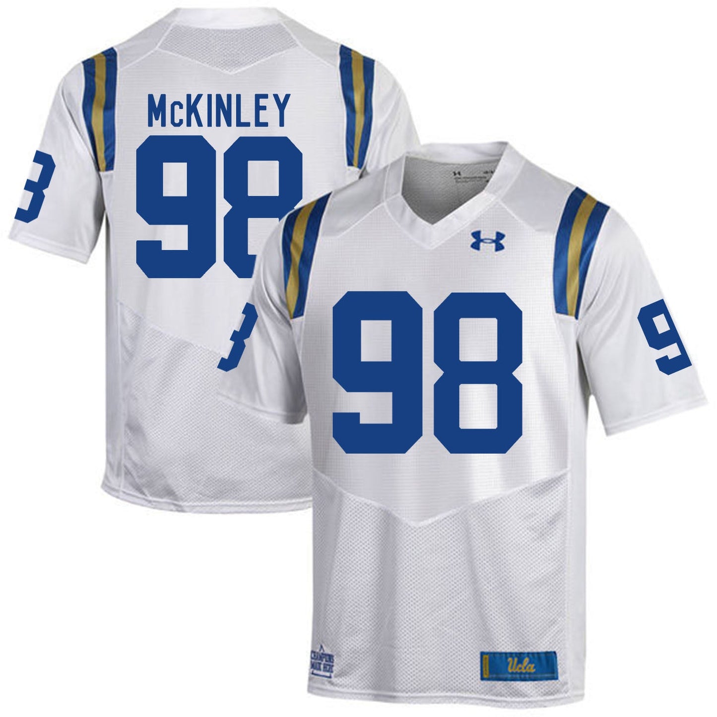 ucla bruins Takkarist McKinley 98 White College Football Jersey football jersey product view 1