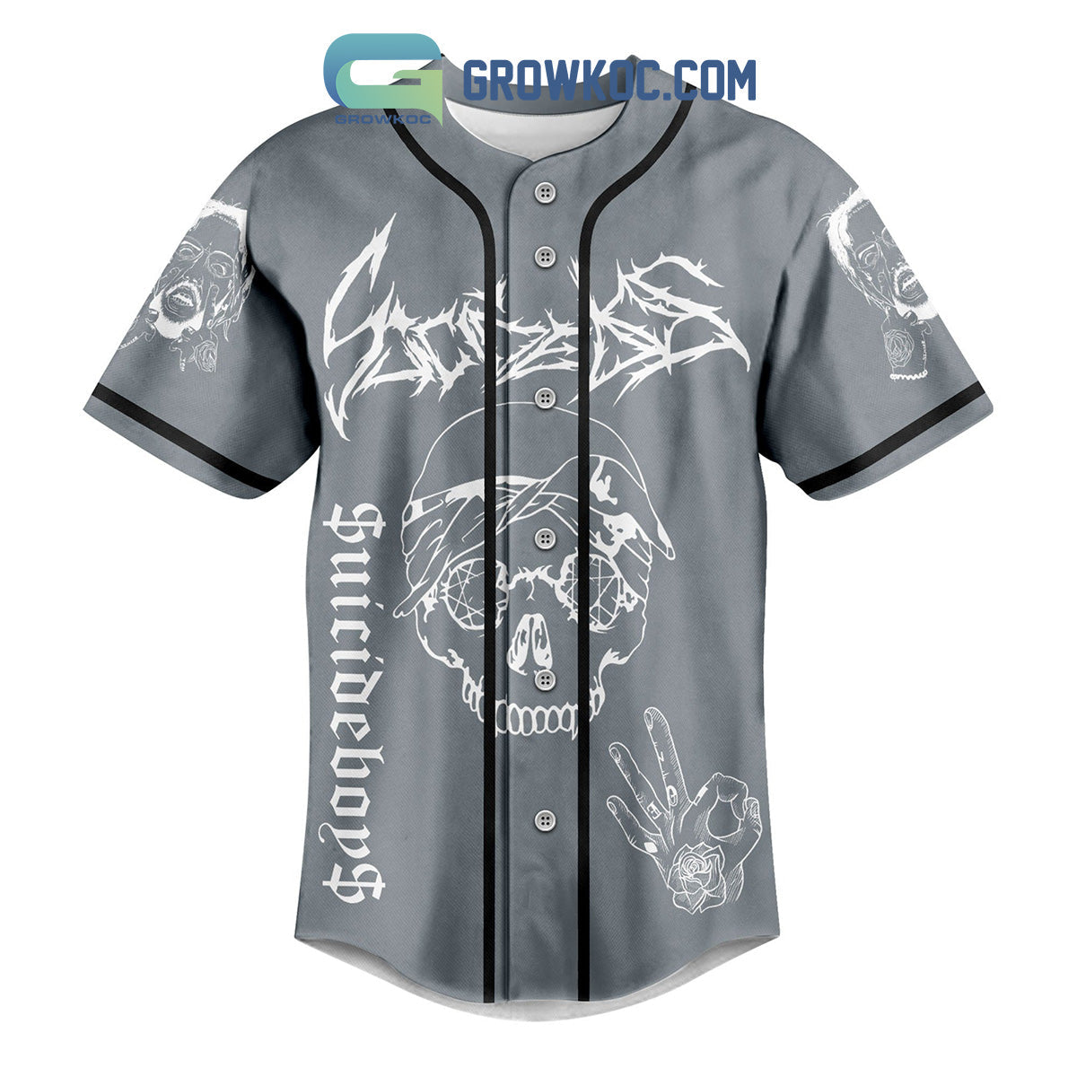 Suicideboys I Am Not Dead Not Bury Baseball Jersey baseball jersey product view 3