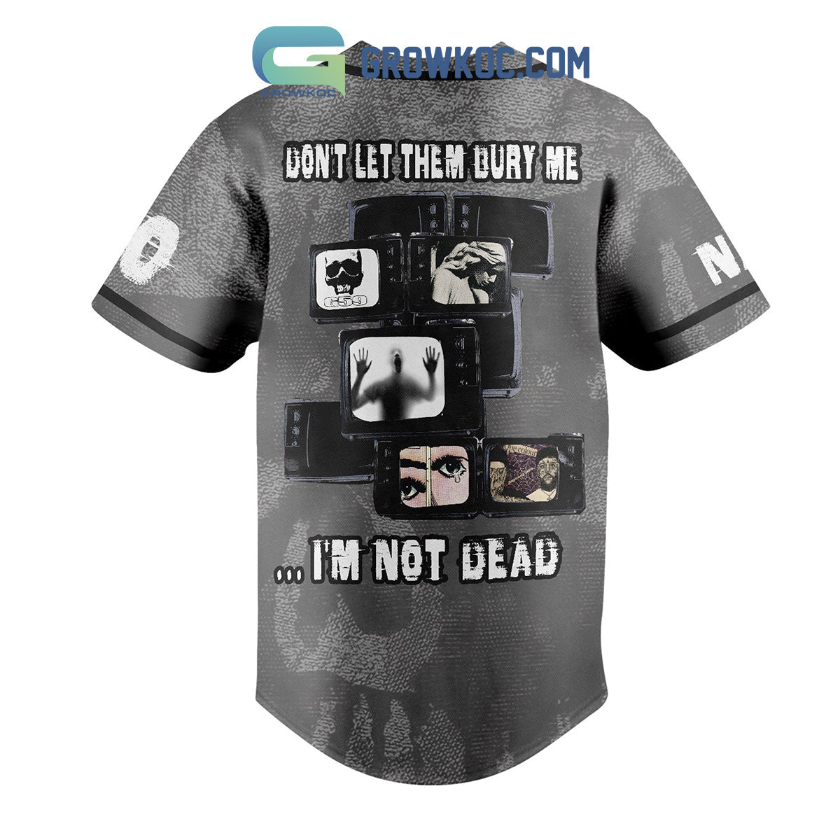 Suicideboys Let Them Bury Me I Am Not Dead Personalized Baseball Jersey baseball jersey product view 2