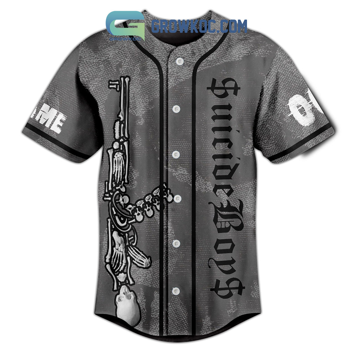 Suicideboys Let Them Bury Me I Am Not Dead Personalized Baseball Jersey baseball jersey product view 3