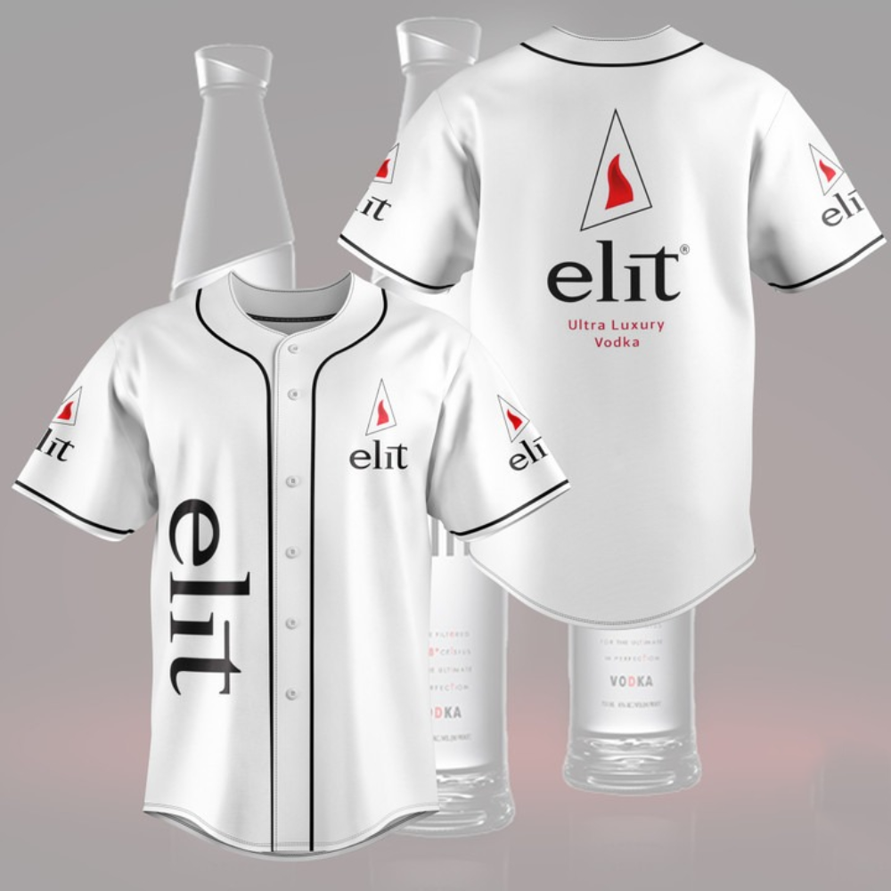 Ultimate Luxury: Elit Ultra Vodka Baseball Jersey – Premium Quality & Style baseball jersey product view 2