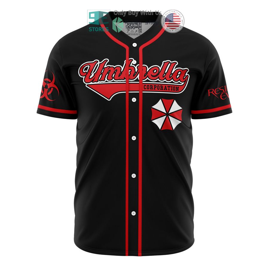 BEST Umbrella Corp Resident Evil Baseball Jersey baseball jersey product view 1