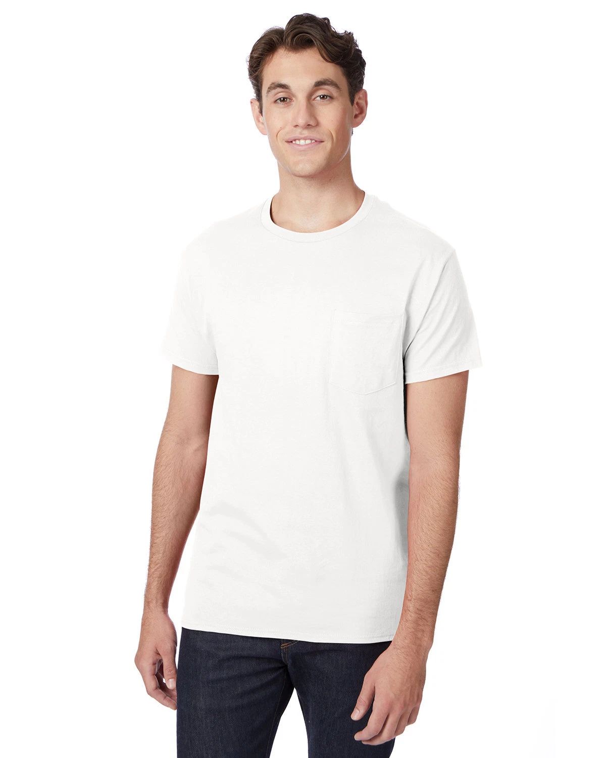 2 Pack Of Hanes Men's Authentic-T Pocket Stylish T Shirt Plain T-Shirt - H5590 Unisex T-shirt, Sweatshirt, Hoodie, Long Sleeve Tee - T-Shirt, Sweatshirt, Hoodie