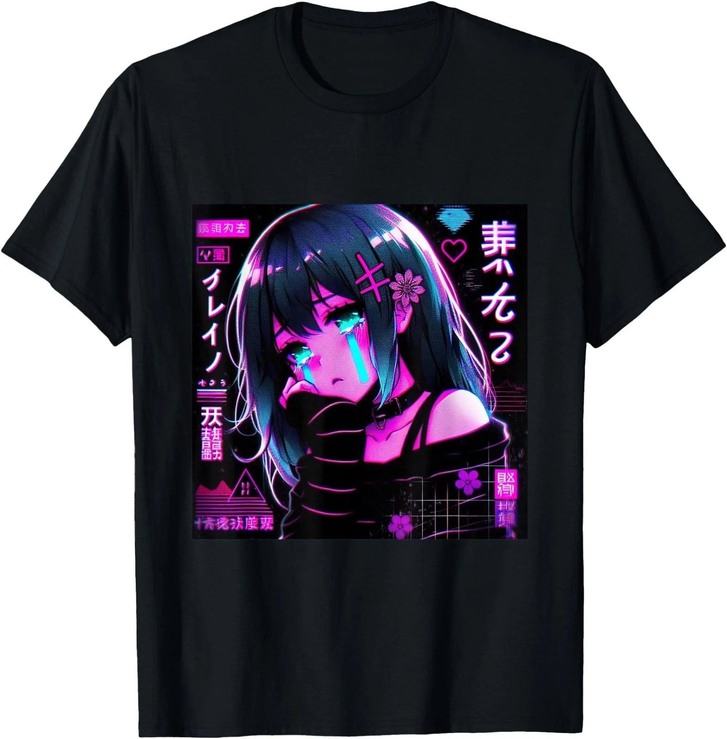 Vaporwave Anime  Japanese Aesthetic Anime Otaku T-Shirt Unisex T-shirt, Sweatshirt, Hoodie, Long Sleeve Tee - T-Shirt, Sweatshirt, Hoodie