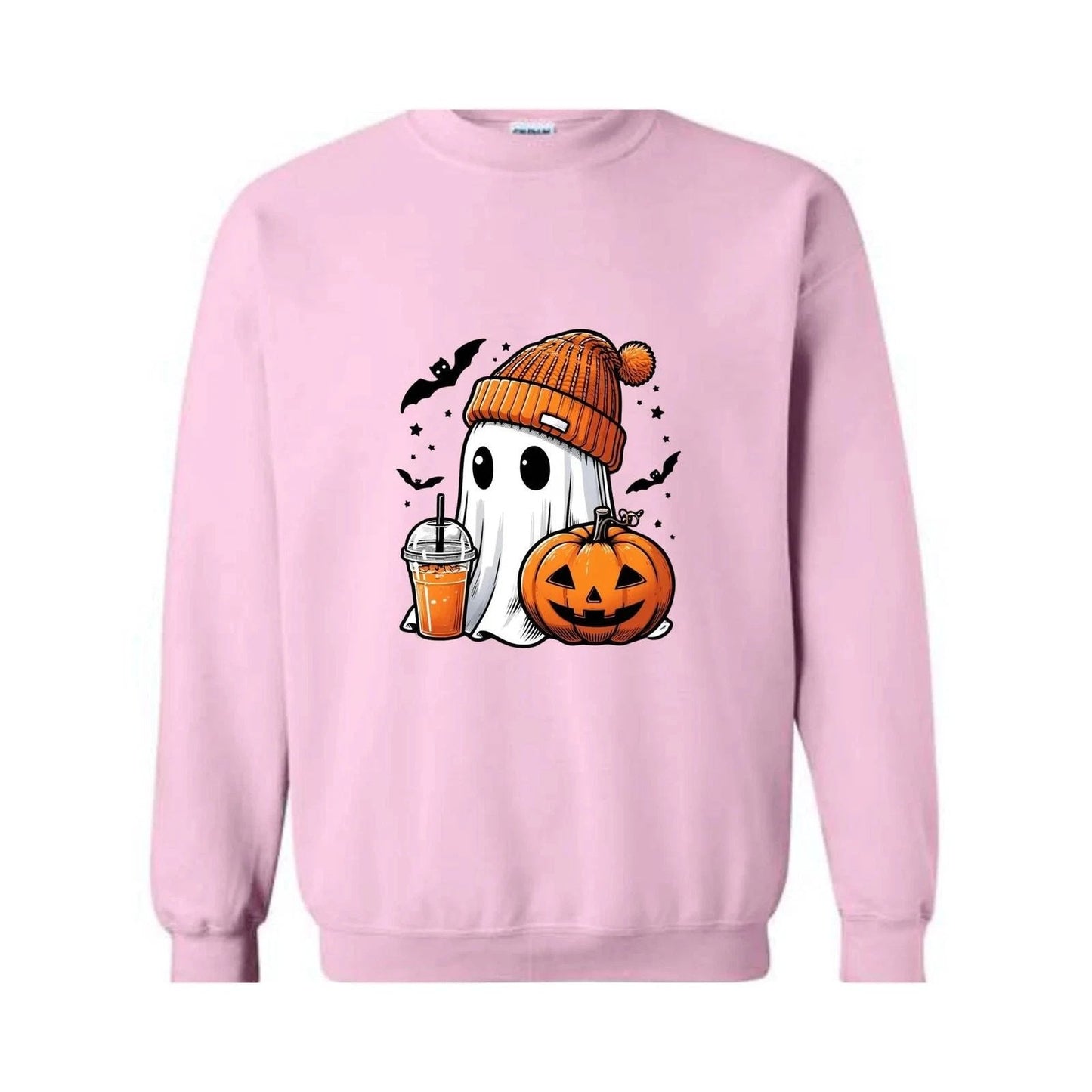 Cute Ghost Halloween Sweatshirt, Ghost Coffee Sweatshirt, Coffee Lover Sweater, Unisex T-shirt, Sweatshirt, Hoodie, Long Sleeve Tee - T-Shirt, Sweatshirt, Hoodie