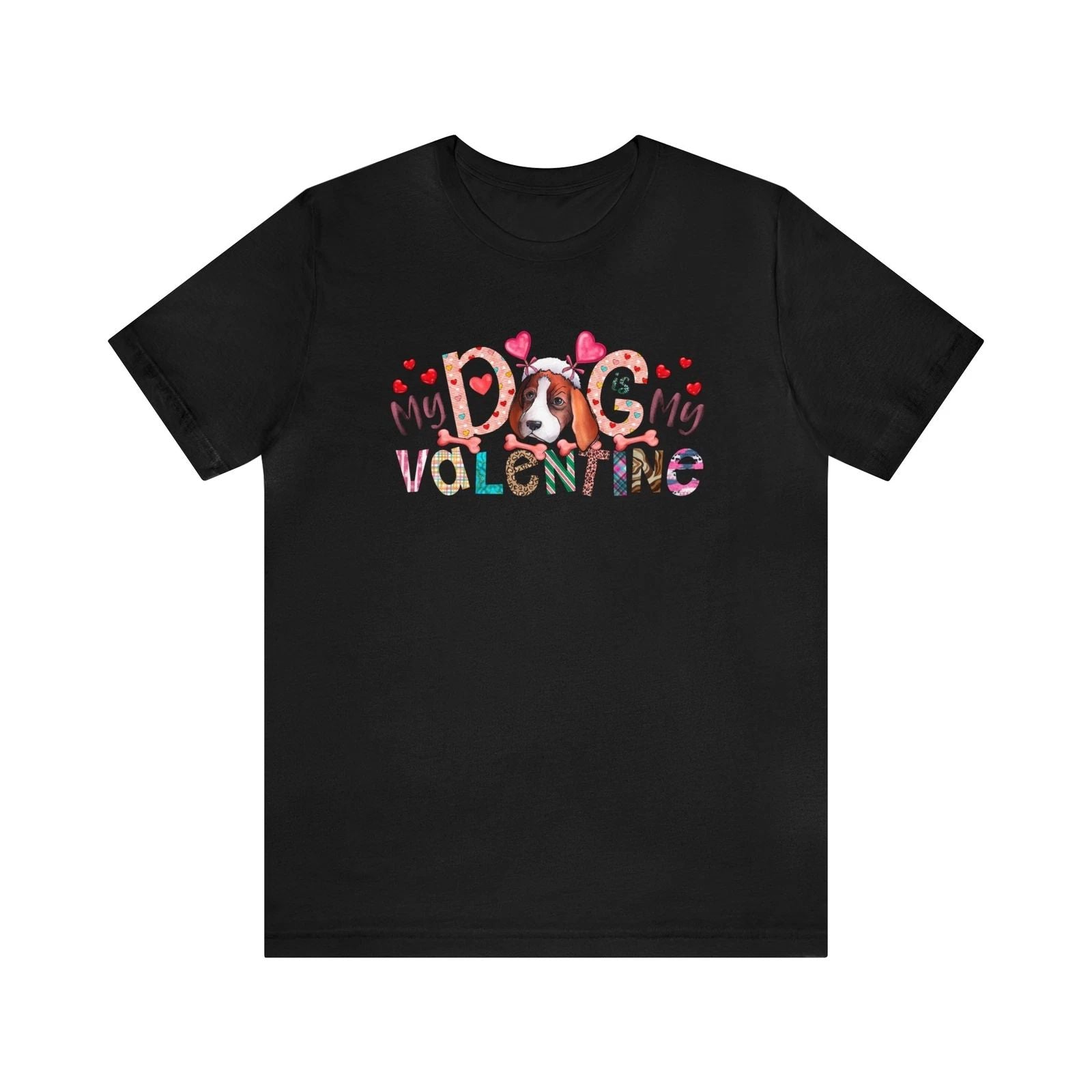 Dog Valentine Shirt - Dog Is My Valentine - Dog Lover Valentine Gift Unisex T-shirt, Sweatshirt, Hoodie, Long Sleeve Tee - T-Shirt, Sweatshirt, Hoodie