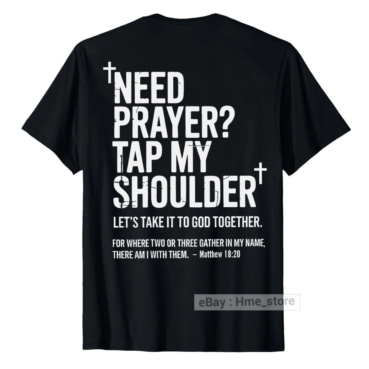 Need Prayer Tap Shoulder Bible Christian Religious Pastor Church T-shirt on Back Unisex T-shirt, Sweatshirt, Hoodie, Long Sleeve Tee - T-Shirt, Sweatshirt, Hoodie
