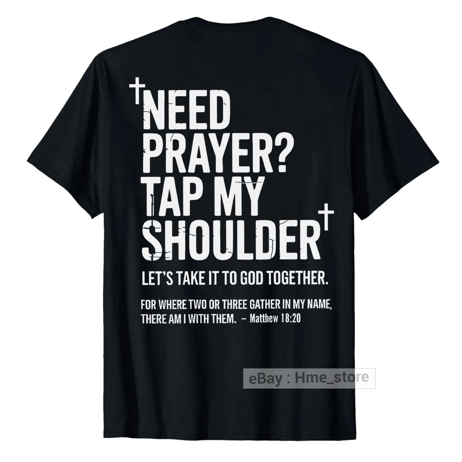 Need Prayer Tap Shoulder Bible Christian Religious Pastor Church T-shirt on Back Unisex T-shirt, Sweatshirt, Hoodie, Long Sleeve Tee - T-Shirt, Sweatshirt, Hoodie