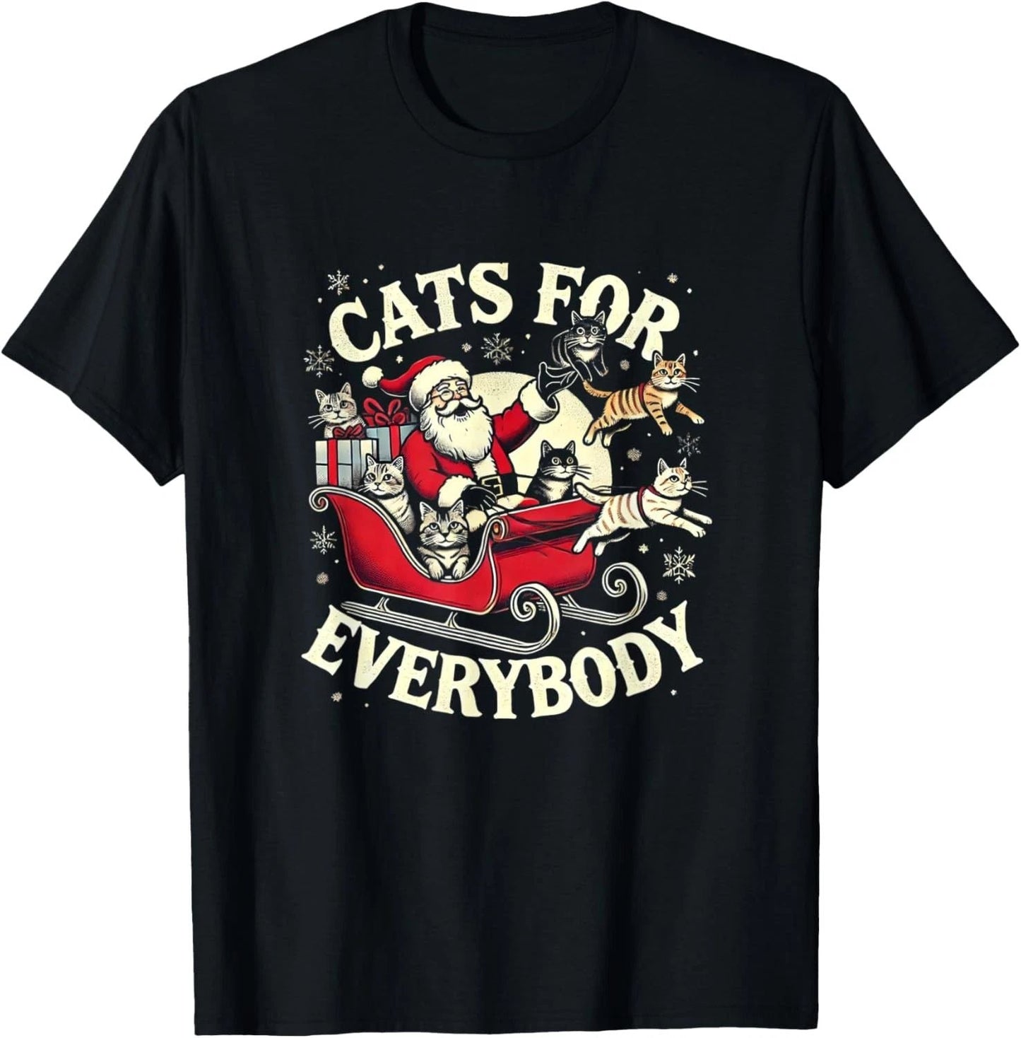 Santa Cat Lover Christmas Cats T-Shirt Unisex T-shirt, Sweatshirt, Hoodie, Long Sleeve Tee - T-Shirt, Sweatshirt, Hoodie