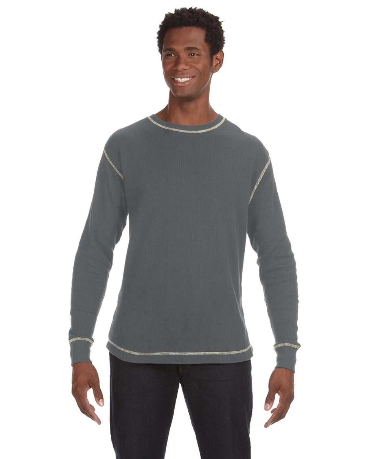 J America Men's Vintage Long-Sleeves Thermal T-Shirt 100% Cotton JA8238 S-3XL Unisex T-shirt, Sweatshirt, Hoodie, Long Sleeve Tee - T-Shirt, Sweatshirt, Hoodie