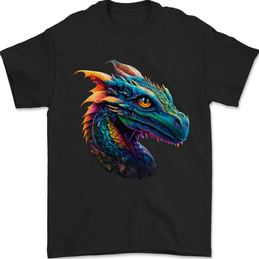 A Fantasy Colourful Dragon Mens T-Shirt 100% Cotton Unisex T-shirt, Sweatshirt, Hoodie, Long Sleeve Tee - T-Shirt, Sweatshirt, Hoodie