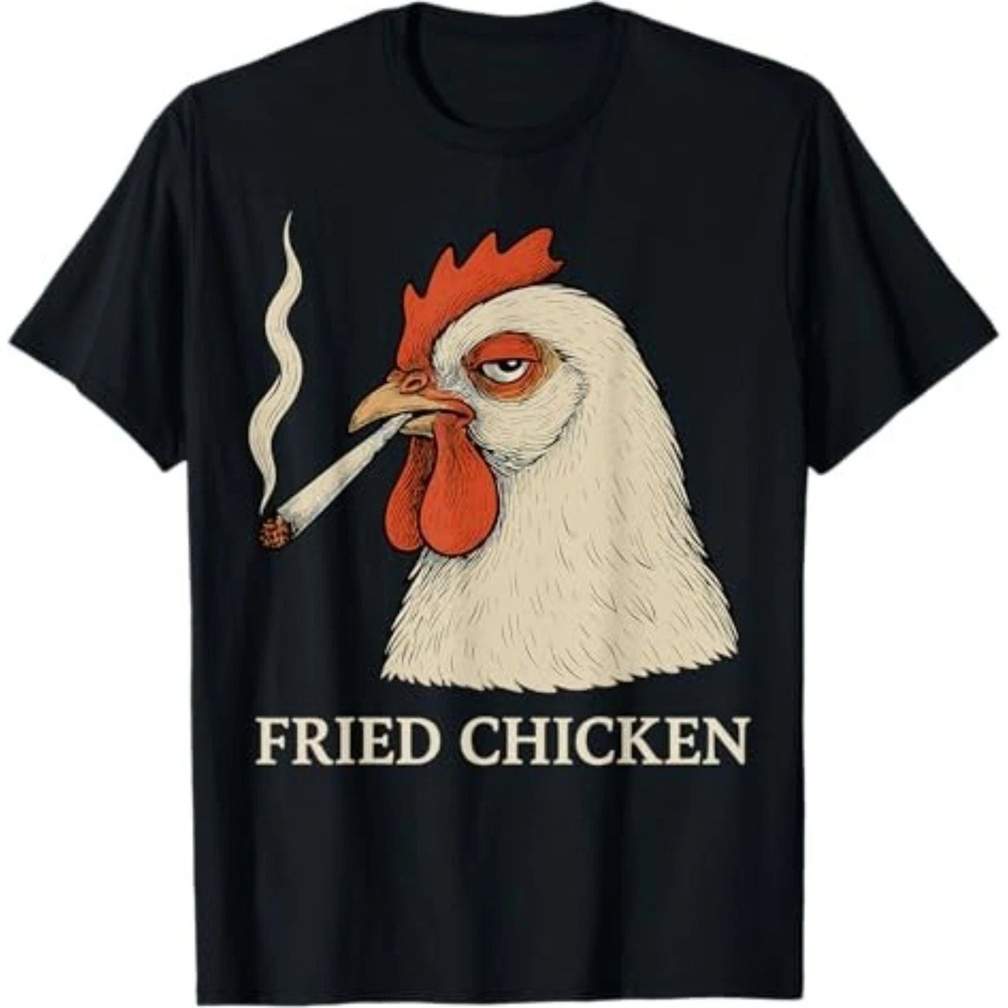 Fried Chicken Smoking Joint Funny T-Shirt Unisex T-shirt, Sweatshirt, Hoodie, Long Sleeve Tee - T-Shirt, Sweatshirt, Hoodie