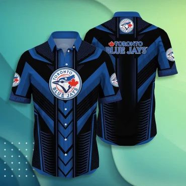 Toronto Blue Jays Striking Lines Jersey Hawaiian Shirt baseball jersey product view 1