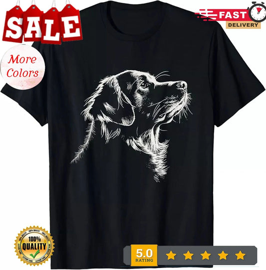 2026/Golden Retrievers Dog Portrait Adorable Pets Animal Lovers T-Shirt , Unisex Unisex T-shirt, Sweatshirt, Hoodie, Long Sleeve Tee - T-Shirt, Sweatshirt, Hoodie