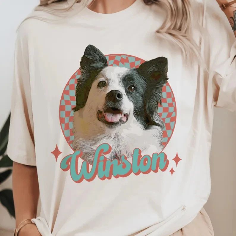 Custom Vintage Pet Comfort Tee Shirt Personalized Dog Cat Lover Gift Unisex T-shirt, Sweatshirt, Hoodie, Long Sleeve Tee - T-Shirt, Sweatshirt, Hoodie