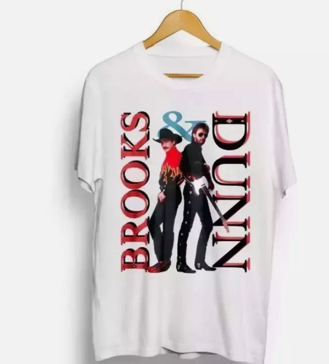 Vintage 1993 Brooks and Dunn Stampede Tour Country Music T-Shirt Full Size S-5XL Unisex T-shirt, Sweatshirt, Hoodie, Long Sleeve Tee - T-Shirt, Sweatshirt, Hoodie