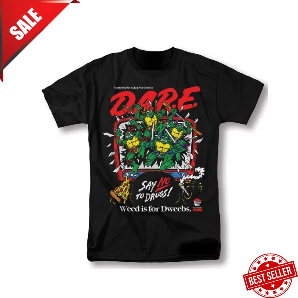 DARE Say No To Drugs Ninja Turtles Classic Retro Vintage Graphic Design T-Shirt Unisex T-shirt, Sweatshirt, Hoodie, Long Sleeve Tee - T-Shirt, Sweatshirt, Hoodie