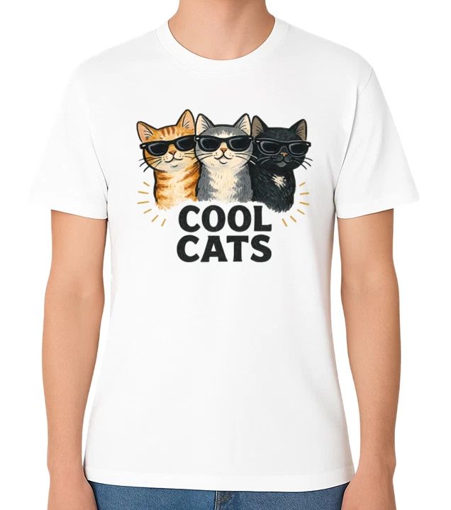 Cool Cats Sunglasses Graphic Unisex T-Shirt Funny Stylish Cat Lover Tee Unisex T-shirt, Sweatshirt, Hoodie, Long Sleeve Tee - T-Shirt, Sweatshirt, Hoodie
