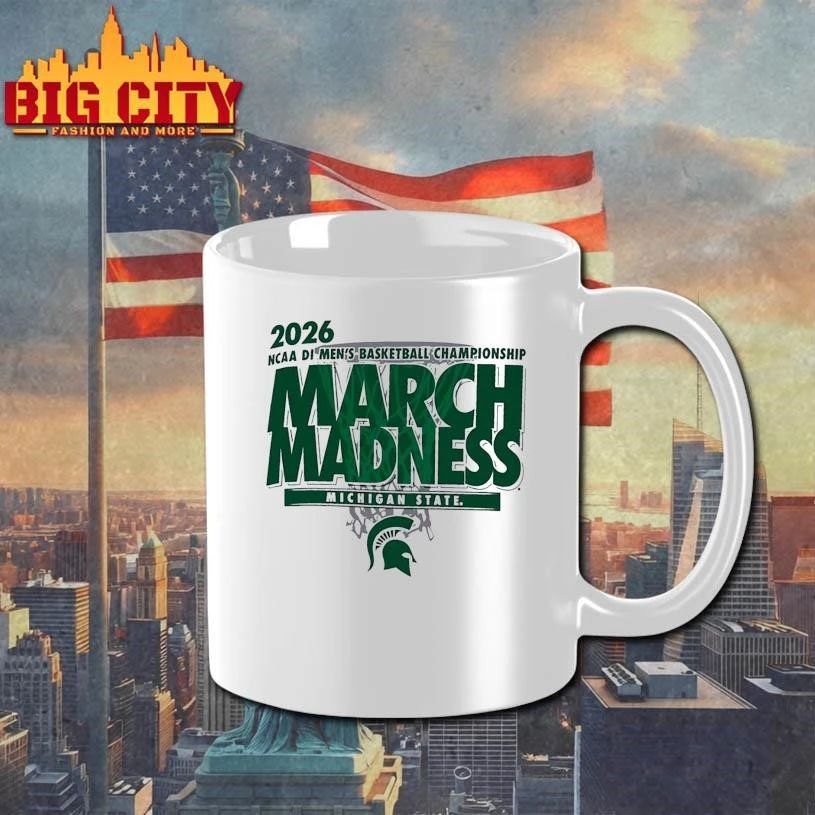 Michigan State Spartans March Madness NCAA DI Men's - Adult & Kids T-Shirts, Sweatshirts & Hoodies apparel design preview 3