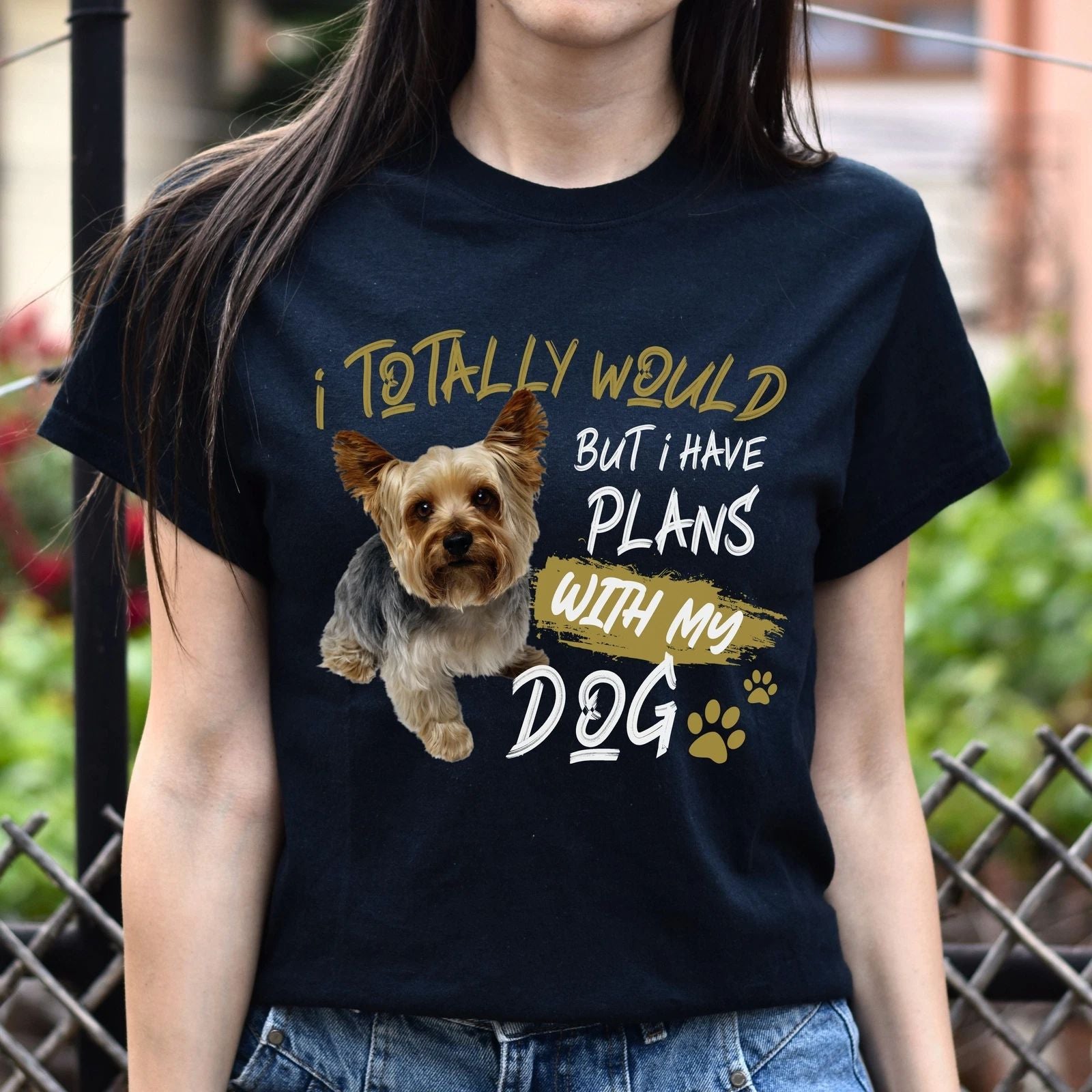 I have plans with my dog Unisex t-shirt gift black navy dark heather Unisex T-shirt, Sweatshirt, Hoodie, Long Sleeve Tee - T-Shirt, Sweatshirt, Hoodie