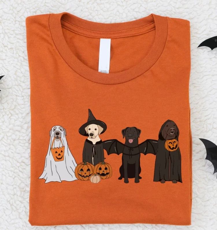 SALE Halloween Dog Shirt, Ghost Dog T-Shirt, Dog Mom Shirt, Dog Lover Gift, S-5X Unisex T-shirt, Sweatshirt, Hoodie, Long Sleeve Tee - T-Shirt, Sweatshirt, Hoodie